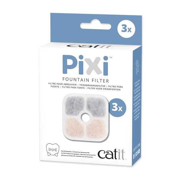 Ūdens strūklaku filtri kaķiem (3 gab.) Catit Pixi – Plaček Pet Products