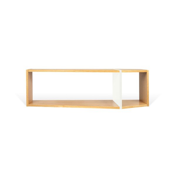 Brūns un balts plaukts TemaHome One, 120 x 35 cm