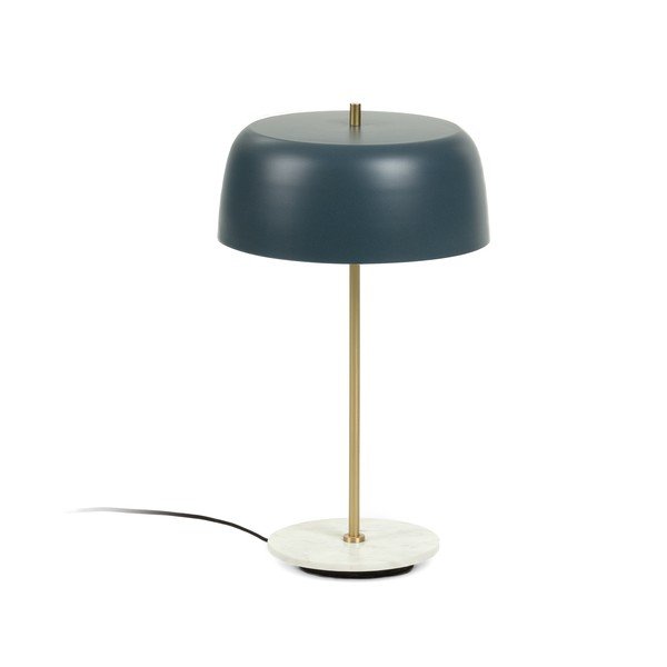 Tumši zila galda lampa La Forma Binary, augstums 31 cm