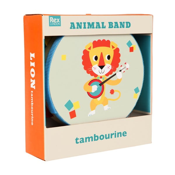 Muzikālā rotaļlieta Tambourine Animal Band – Rex London