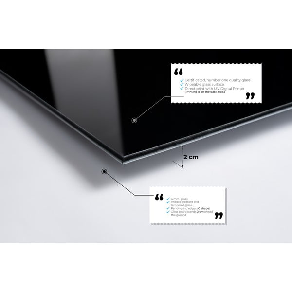 Stikla glezna 100x70 cm Feather – Wallity-image-4