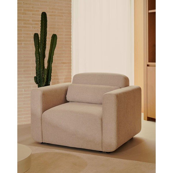 Bēšs atpūtas krēsls Neom – Kave Home-image-1