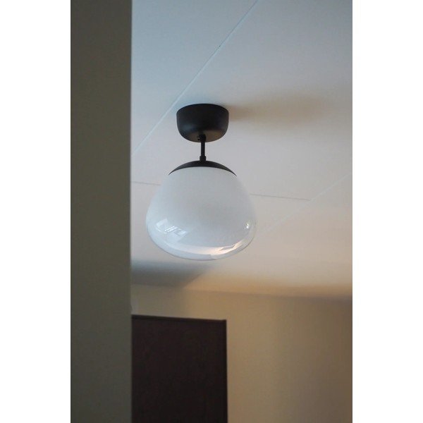 Balta/melna stikla griestu lampa Rise – Markslöjd-image-1