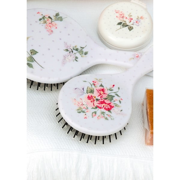 Kabatas kosmētikas spogulis ar ķemmi Green Gate Asta-image-1