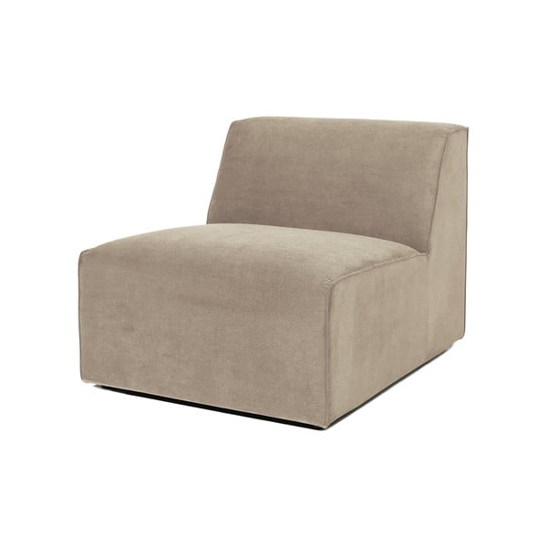 Bēšs velveta dīvāna centra modulis Scandic Sting-image-2