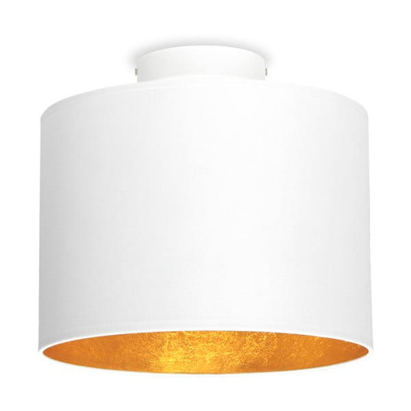 Balta griestu lampa ar zelta detaļām Sotto Luce MIKA S, ⌀ 25 cm