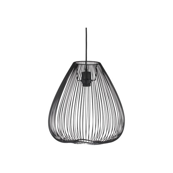 Melna metāla griestu lampa Leitmotiv Lucid, ø 35 cm-image-2