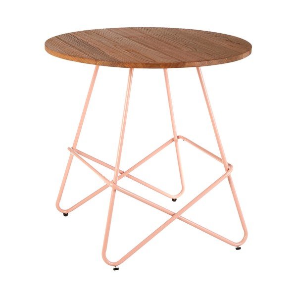 Gobas masīvkoka apaļš ēdamgalds ø 80 cm District – Premier Housewares