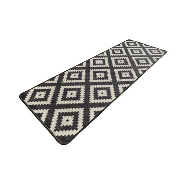 Melns virtuves paklājs Hanse Home Loop Diamond, 67 x 180 cm-image-1