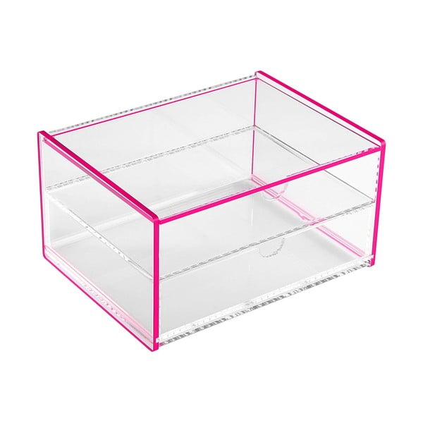 Versa Ariel rozā uzglabāšanas kaste, 17,1 x 13 x 9,2 cm