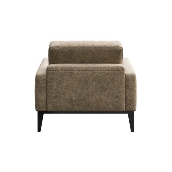 Bēšs ādas imitācijas atpūtas krēsls MESONICA Musso Tufted-image-3