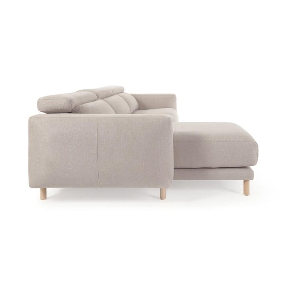 Bēšs stūra dīvāns (kreisais stūris) Singa – Kave Home-image-4