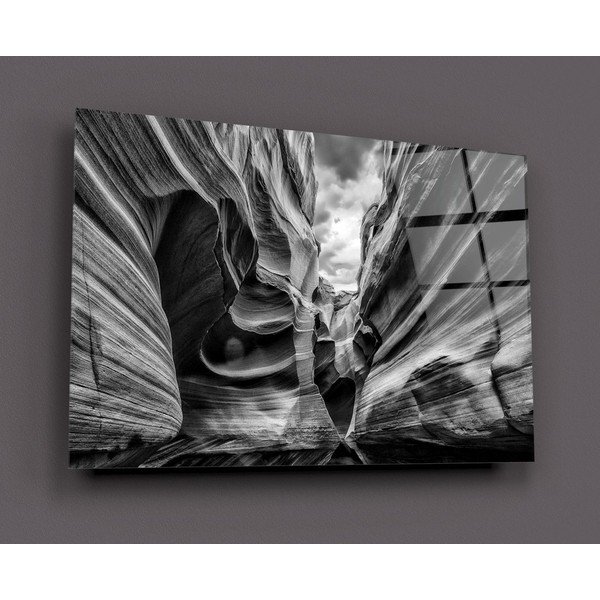 Stikla glezna Insigne Black and White-image-2