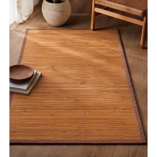 Dabīga toņa bambusa paklājs 60x90 cm – Casa Selección-image-3