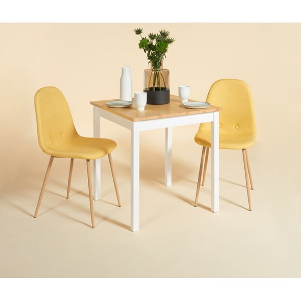 2 dzeltenu ēdamistabas krēslu komplekts Bonami Essentials Lissy-image-1