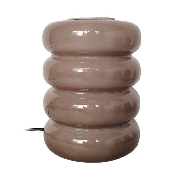 Pelēkbrūna stikla LED galda lampa (augstums 16,5 cm) Aro – Leitmotiv