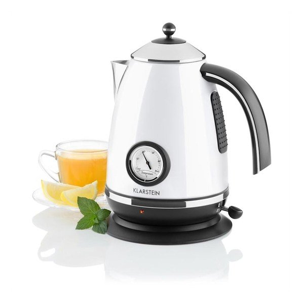 Balta elektriskā tējkanna Klarstein Aquavita Chalet-image-2