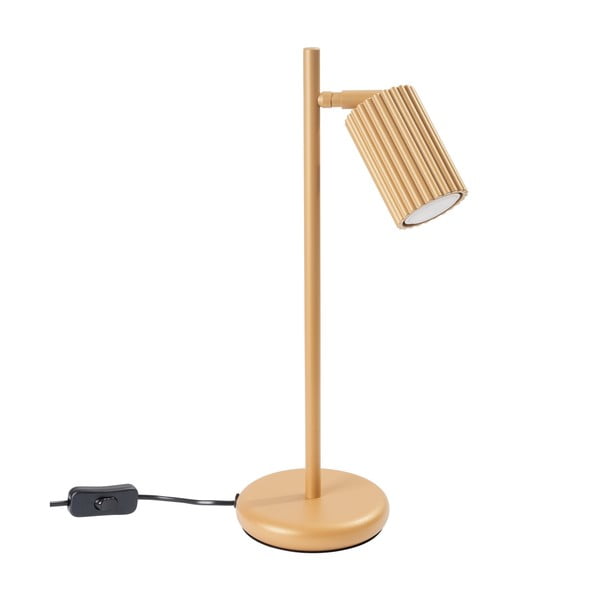 Zelta krāsas galda lampa (augstums 43 cm) Gleam – Nice Lamps