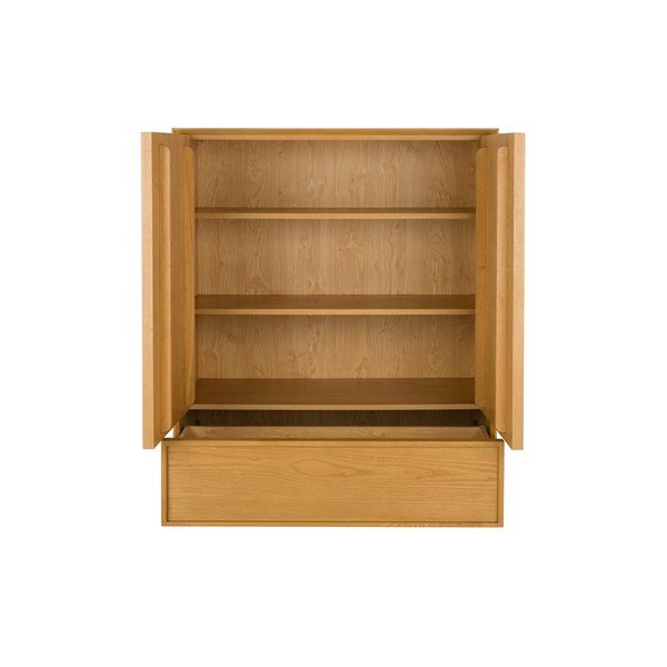 Dabīga toņa oša masīvkoka skapītis 100x120x45 cm Raster – Zuiver-image-2