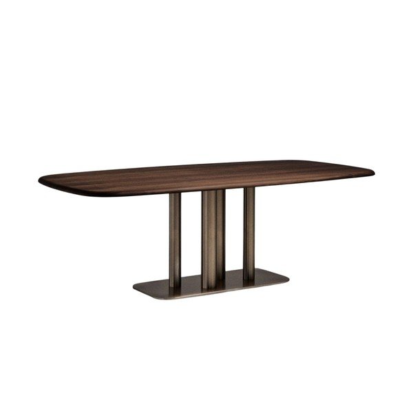 Ēdamgalds ar riekstkoka imitāciju 100x180 cm Melvar – Kave Home