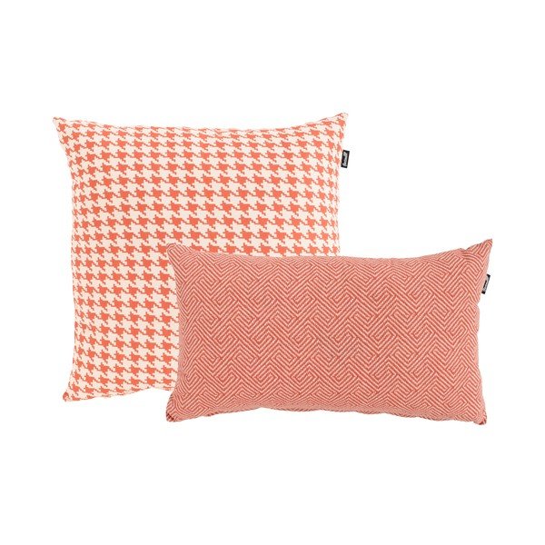 Oranži balts āra spilvens Hartman Poule, 50 x 50 cm-image-4