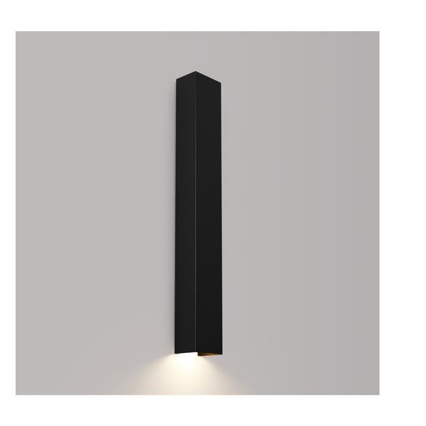Melna metāla sienas lampa FREYA – Thoro-image-2