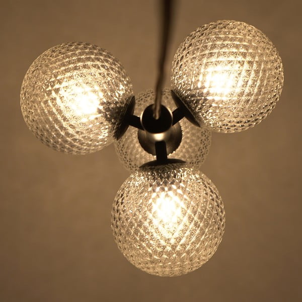 Melns piekaramais gaismeklis SULION Musa, augstums 120 cm-image-2