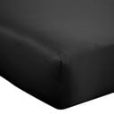Melns satīna palags ar gumiju 90x190 cm Silky Soft – Catherine Lansfield
