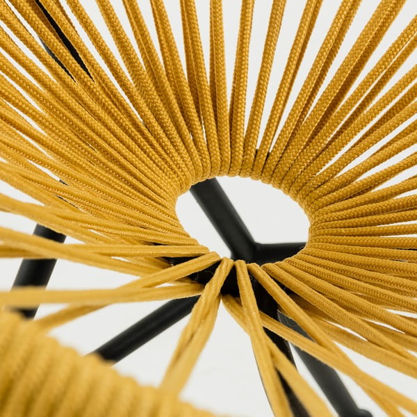 Sinepju dzeltens dārza krēsls ar tērauda konstrukciju Kave Home Samantha-image-1