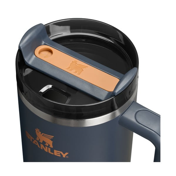 Tumši zils nerūsējošā tērauda termoss ar salmiņu 1,18 l Quencher H2.0 FlowState Tumbler Twilight – Stanley-image-3