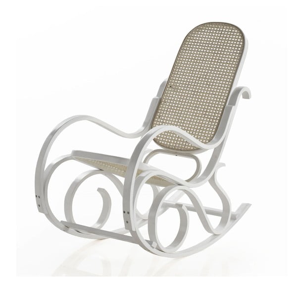 Šūpuļkrēsls ar baltu konstrukciju Geese Ginger