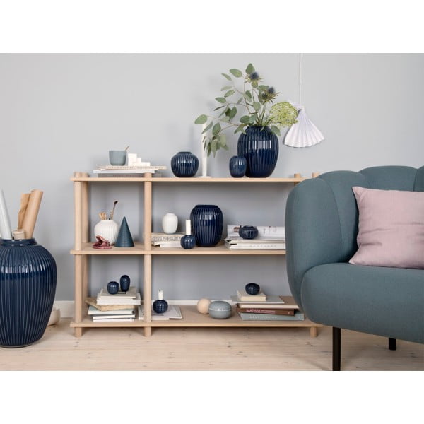 Tumši zila keramikas vāze Kähler Design Hammershoi, augstums 10 cm-image-3