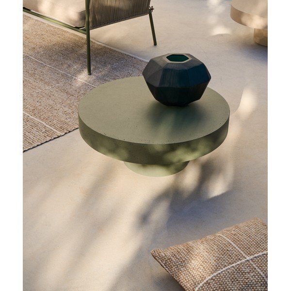 Betona apaļš dārza kafijas galdiņš ø 66 cm Aiguablava – Kave Home-image-1