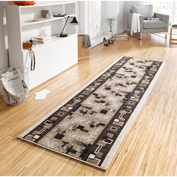 Brūns celiņa paklājs 80x250 cm Cube – Hanse Home-image-1
