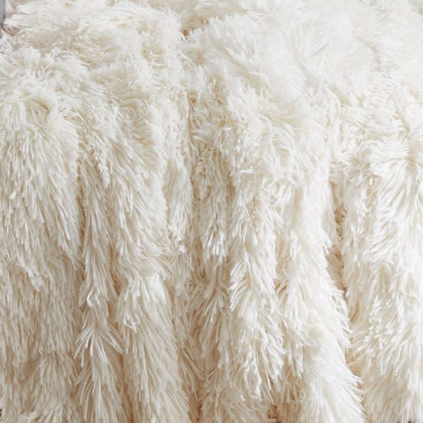 Krēmkrāsas mikroplīša gultas pārklājs divguļamai gultai 245x280 cm Cuddly – Catherine Lansfield-image-3