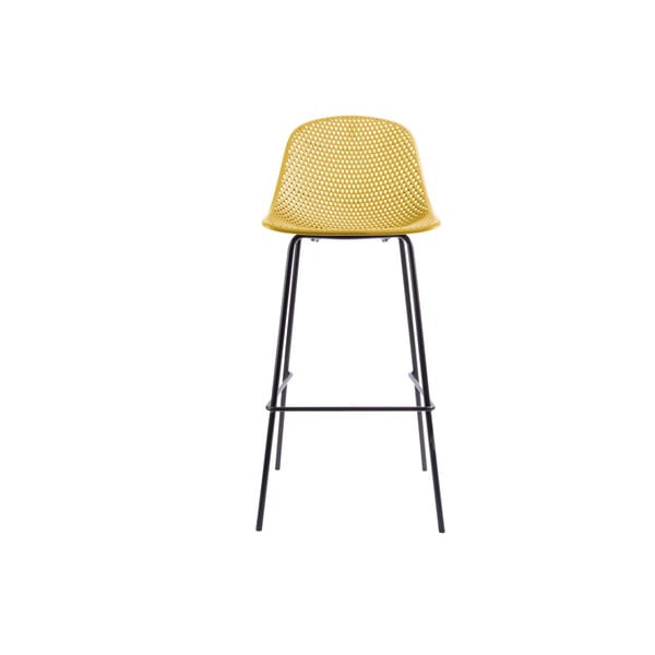 Dzeltens Leitmotiv Diamond Mesh Bar krēsls