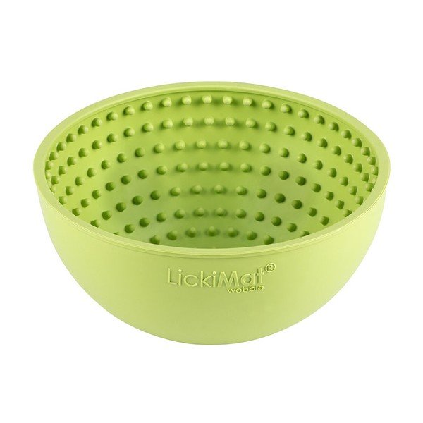Laizīt bļodu Wobble Light Green - LickiMat-image-1