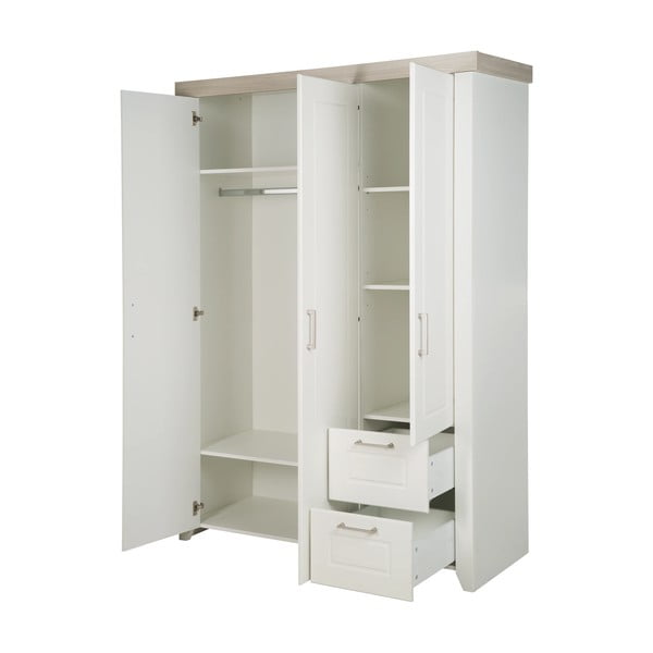 Balts bērnu drēbju skapis 139x199 cm Felicia – Roba-image-4