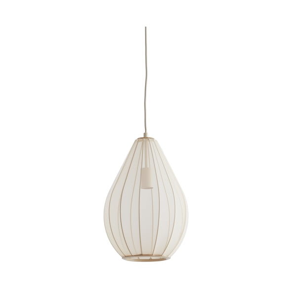 Bēša piekaramā lampa ar stikla abažūru ø 28 cm Itela – Light & Living