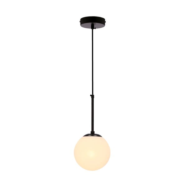 Melna piekaramā lampa ar stikla abažūru ø 15 cm Pompei – Candellux Lighting-image-1