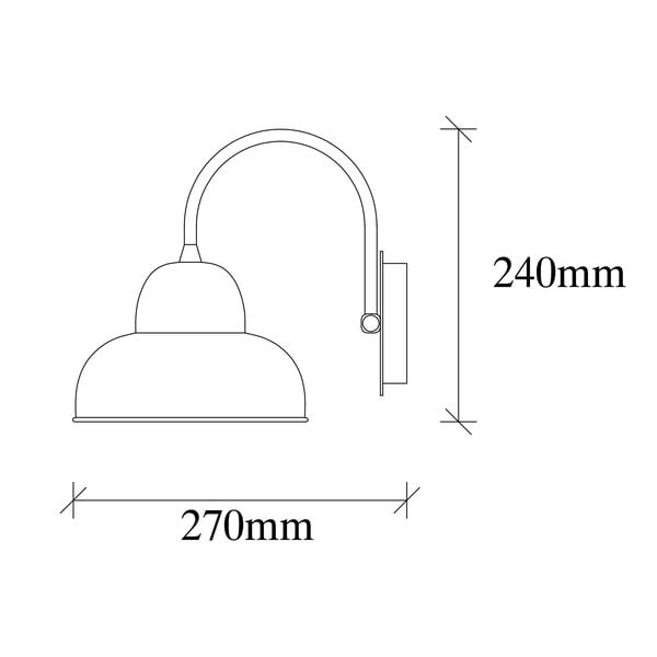 Zelta krāsas sienas lampa ø 20 cm Multan – Opviq lights-image-4
