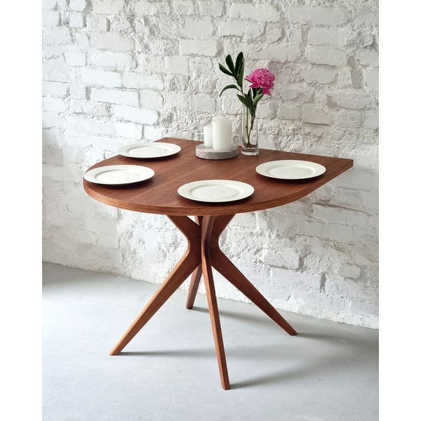 Ēdamgalds ar ozolkoka imitāciju 90x90 cm Jubi – Ragaba-image-1