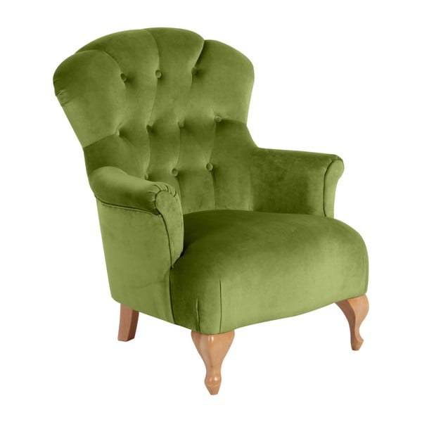 Zaļš krēsls Max Winzer Camilla Velor