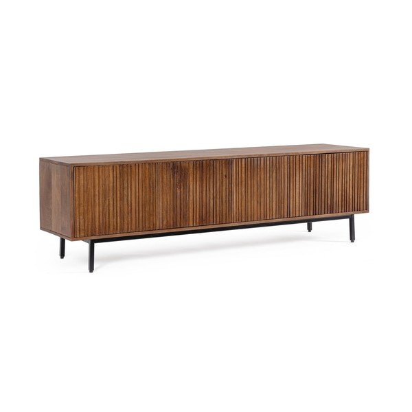 Dabīga toņa mango masīvkoka TV galdiņš 170x50x40 cm Tadita – Bizzotto-image-2