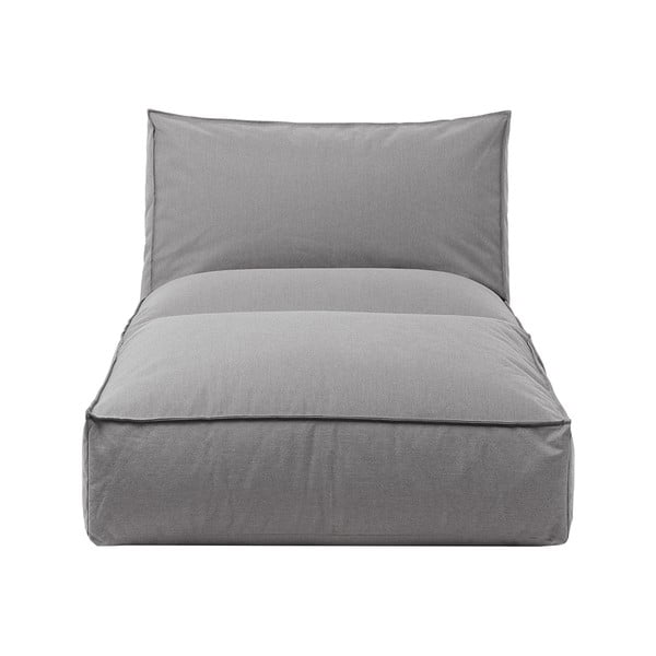 Pelēks dārza atpūtas krēsls Blomus Stone, garums 190 cm