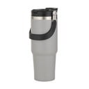 Pelēka nerūsējošā tērauda pudele ceļojumiem 1 l Eco – Ladelle