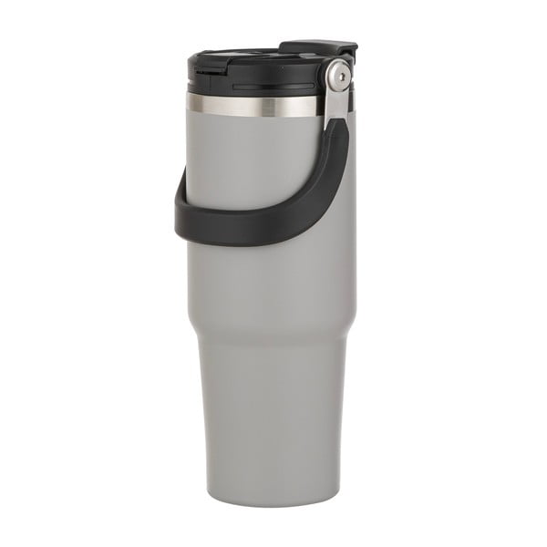 Pelēka nerūsējošā tērauda pudele ceļojumiem 1 l Eco – Ladelle