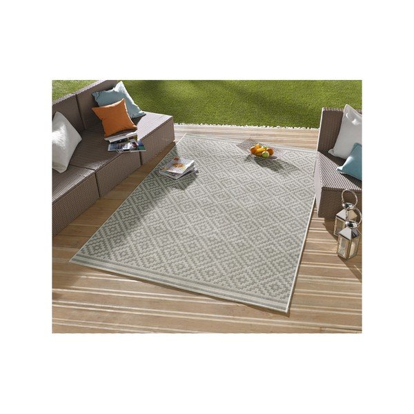 Pelēks āra paklājs Bougari Karo, 140 x 200 cm-image-3