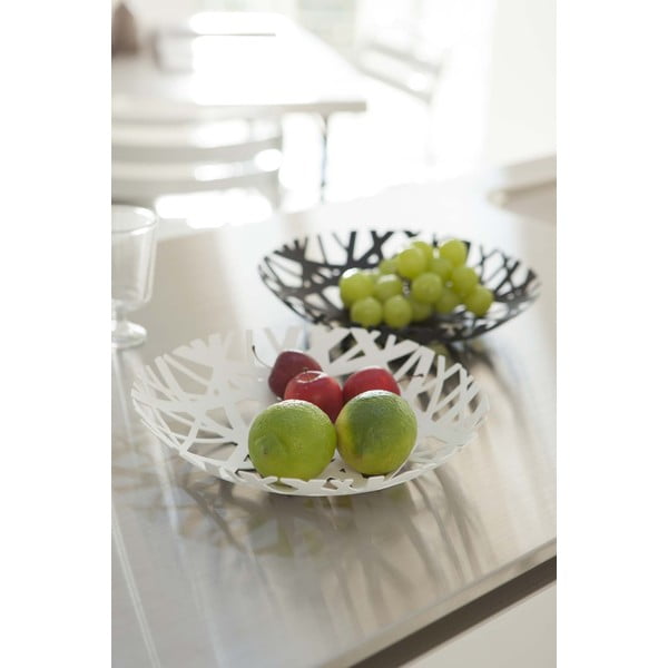 Melns augļu trauks YAMAZAKI Tower, ø 26 cm-image-3