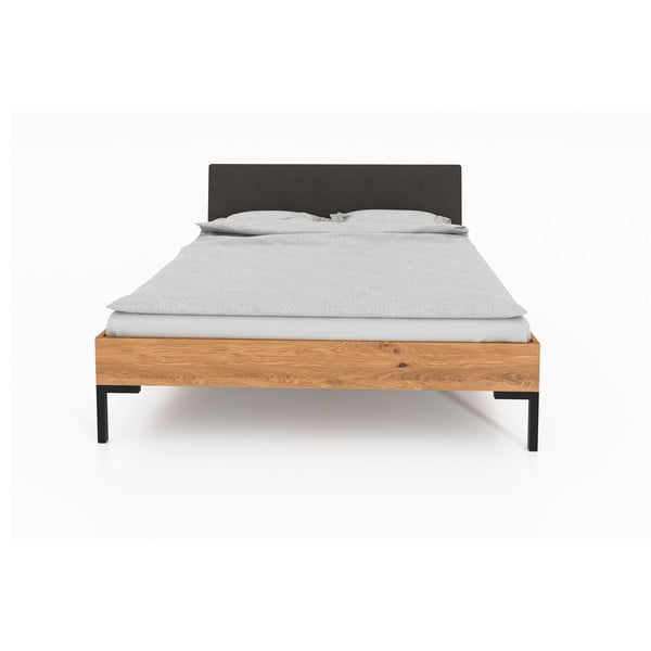 Divguļamā ozolkoka gulta ar polsterētu galvgali 180x200 cm Abises 1 – The Beds-image-3